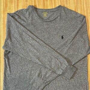 Polo by Ralph Lauren Men's Gray Long Sleeve Shirt